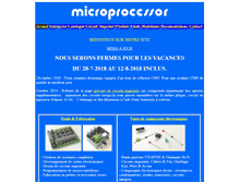 Tablet Screenshot of microprocessor-fr.com